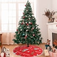 thumbnail image 7 of Rocae Christmas Deer 1 for Christmas Tree Skirt with Pom Pom Trim for Holiday Party for Holiday Home Decor Indoor Outdoor-30", 7 of 7