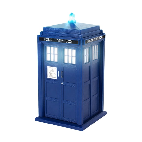 Doctor Who Tardis Wireless Bluetooth Speaker Plays Music, Lights Up, Accurate Sounds Effects |Gifts for Men or Women - Best Gifts Birthday Collectibles for Doctor Who
