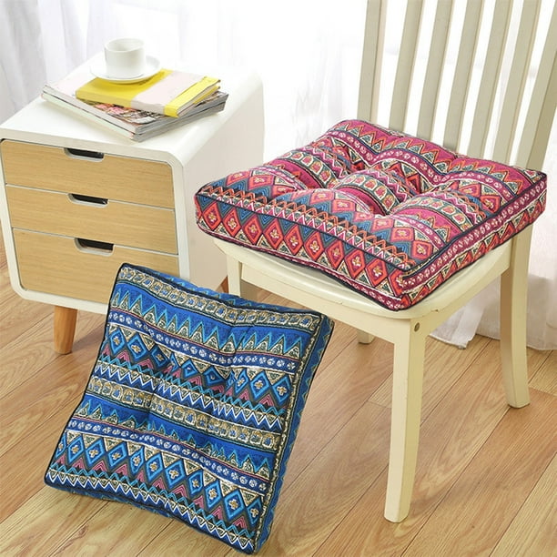 Cojín Cuadrado, Grueso y Suave, Transpirable, Ergonómico para Sentarse Durante Largos Períodos, Ideal para Oficina En Casa, Balcón, Sala de Estar y Jardín. Solución Decorativa y Cómoda.