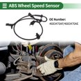 thumbnail image 2 of Sensor de Velocidad de Rueda ABS Unique Bargains Sensor ABS Sistema de Frenado Antibloqueo No.4683470AF para Dodge Caravan 2006-2007 1 Pc Frontal Derecho, 2 of 7