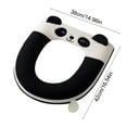 thumbnail image 3 of YHAICO Toilet Seat Round Toilet Seat Bumpers Cute Toilet Seat Cushion Winter Home Toilet Seat Cushion Cover Thick Zipper Toilet Cushion, 3 of 6