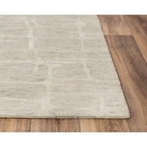 Alora Decor Winston 5' x 8' Geometric Ivory/Beige Hand-Tufted Area Rug
