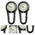 thumbnail image 4 of HLONK 2Pcs Clip-on Quartz Watch Backpack Belt Fob Watch with Fluorescent Dial (Black), 4 of 6