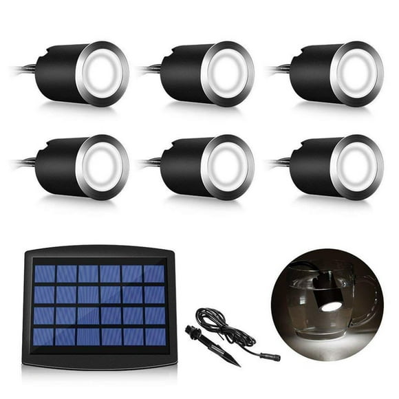 Shengyu Solar LED Deck Light Waterproof LED Plinth Deck Light Kit for Garden Yard Steps Stair Patio Floor