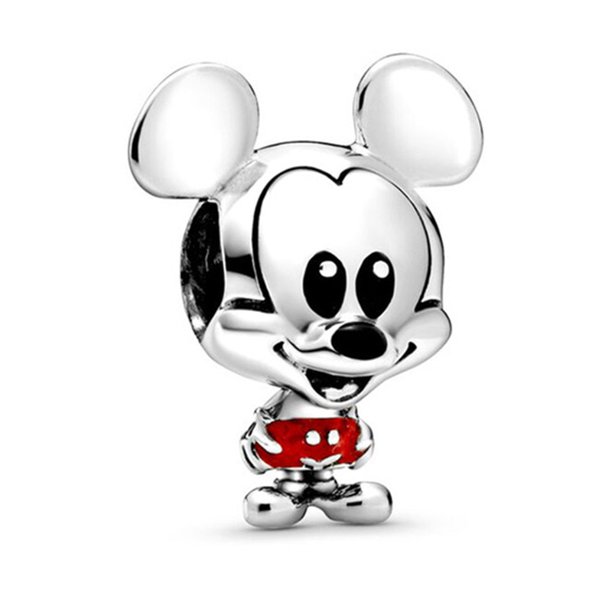 Colgante de aleación de Mickey Minnie Mouse, Winnie Pooh, colgantes de punto de Disney, pulsera de abalorios para mujer, cuentas de dibujos animados, accesorios DIY Dengxun unisex