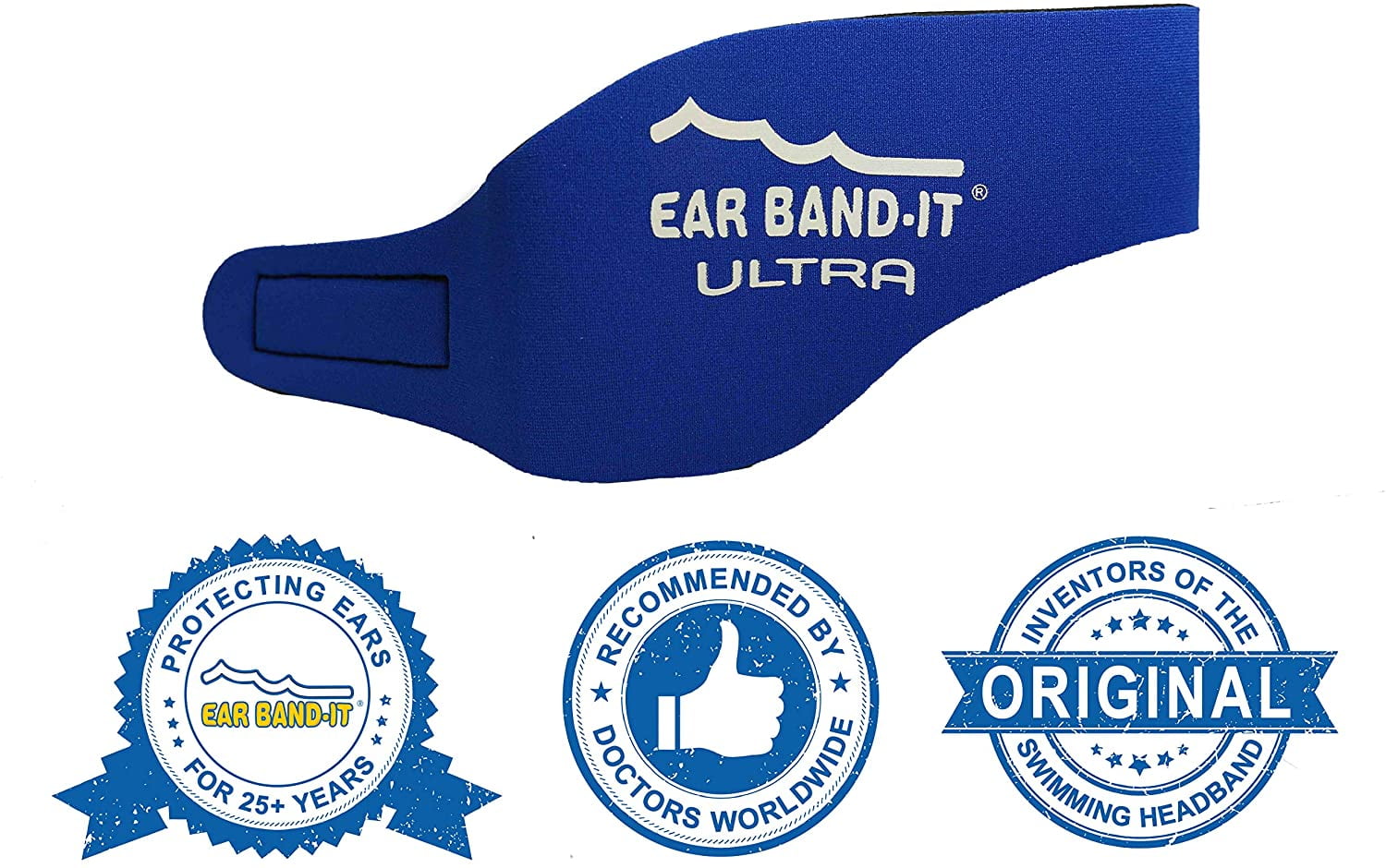 Ear BandIt Ultra Swimming Headband Best Swimmer's Headband Keep