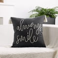 thumbnail image 1 of Funda de cojín bordada con borlas – Funda de almohada decorativa para sofá, sillón, sala de estar, dormitorio, oficina y decoración navideña – Poliéster lavable a máquina, 1 of 6