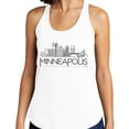 thumbnail image 2 of Skyline Minneapolis Minnesota Tank Top Fitted Racerback Women's X-Small Heather Grey, 2 of 5