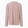 thumbnail image 5 of Towmus Women Long Sleeve T Shirts Crewneck Fall Breathable Casual Tunic Tops Solid Color Basics Tees, 5 of 5