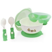 ZoLi STUCK Suction Feeding Bowl Kit - Green