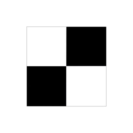 Nexus Vinyl Tile: Black and White Checker Board N103: 1 Box 20 Square