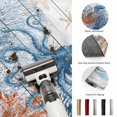 thumbnail image 5 of Area Rugs 5'x7', Coastal Octopus Carpet Runner Indoor Outdoor Rugs Home Decor Aesthetic, Blue Nautical Ocean Creature Wood Grain Non Slip Mats Washable Accent Rug for Living Room Bedroom, 5 of 8