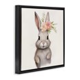 thumbnail image 2 of Stupell Industries Cottage Sweet Floral Crowned Bunny Black Floating Frame Canvas Art, 25 x 25, by Lazar Studio, 2 of 8