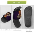 thumbnail image 7 of GZHJMY Stylish Slides for Women Men, Sports Ball Tennis Football Soccer Basketball Soft Flexible Slip-on Sandals Slippers, 7 of 7