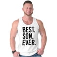 thumbnail image 4 of Best Son Ever Relatives Family Mens Big & Tall Graphic Tank Top Brisco Brands 3X, 4 of 5