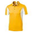 thumbnail image 1 of Gravity Threads Polo Micropique Sport Athlétique - Or/blanc - Petit, 1 of 1
