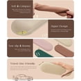 thumbnail image 4 of LESYAO Travel Makeup Brush Holder, Silicone Make up Brush Organizer Bag, Zipper Anti-Fall Out Makeup Brush Pouch for Daily, Work or Gift Giving - Khaki, 4 of 8