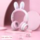 thumbnail image 1 of 2022 nuevos auriculares inalámbricos RGB Rabbit Ears auriculares con micrófono Cute Girls Music auriculares Bluetooth oso de fresa Hogar, 1 of 5