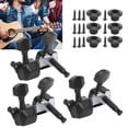 thumbnail image 3 of Acoustic Guitar Tuning Pegs, Guitar Tuning Keys, High Performance Rust-Proof Metal Structure Glossy For Guitar DIY Instrument Lovers Guitar Repair Master Silver,Black, 3 of 8