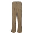 thumbnail image 3 of Women Spring And Autumn Solid Color Corduroy Double Button Semi Elastic Waist Straight Casual Pants Long Linen Pants Women Casual Summer Pants for Women Pant Suits for Women Business Casual Petite, 3 of 7