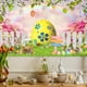 thumbnail image 5 of Fiudx Banners de Pascua, Fondo de Poliéster Vibrante, Tres Tamaños para Uso En Interiores y Exteriores, Decoración Primaveral Duradera y Reutilizable, Perfecta para Reuniones Festivas, Celebra La Pas, 5 of 6