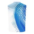 thumbnail image 4 of Nmnitkp Men's Zip Collar Sleeveless Golf Shirt, Gradient Polka Dot Breathable Athletic Tank Top for Golf, Fitness & Summer Casual Wear Blue,M, 4 of 4