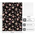 thumbnail image 2 of 2 Pcs Pioneer Flower Floral Print Pattern Kitchen Towels, Funny Microfiber Dish Towel Set, 18" X 26" Tea Towels, 2 of 6