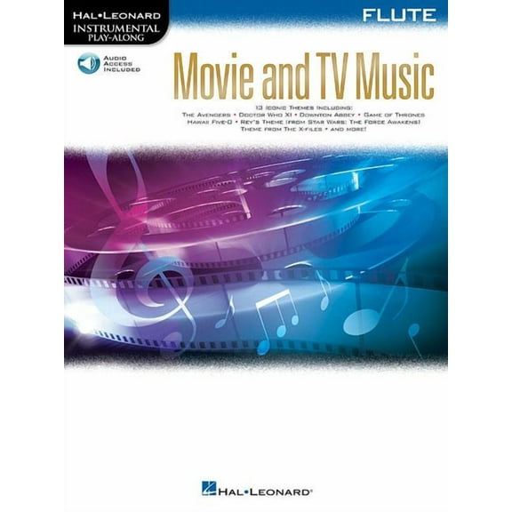 Hal Leonard Movie and TV Music for Flute Instrumental Play-Along Book/Audio Online