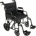 thumbnail image 2 of Roscoe Medical TCS221612SV ProBasics Bariatric Transport Chair with 12" Rear Wheels, 2 of 4