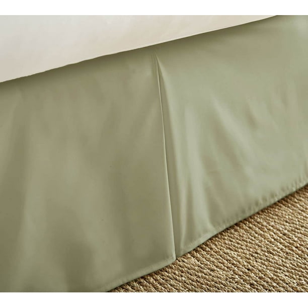 Merit Linens Premium Pleated Bed Skirt Dust Ruffle