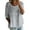 Dark blue, variant on WZXFASHION Women's Print T Shirt Half Sleeved Round Neck Shirt 3/4 Sleeved T Shirt Loose Large Size T Shirt Spring Savings Clearance Women's Long sleeve T-shirt