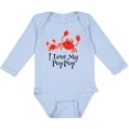 thumbnail image 3 of Inktastic I Love My Poppop Grandchild Boys or Girls Long Sleeve Baby Bodysuit, 3 of 5