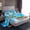 Blue, variant on Feelyou Kawaii Pink Snowman Bed Sheets, Winter Snowflake King Sheets, Happy Christmas Holiday Sheet Set, Lightweight Room Decor, 4pcs