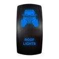 thumbnail image 6 of OZ-USA UTV Roof Lights | On / Off Rocker Switch | 4-Pin 20A Blue LED Backlit | Waterproof 12V – 48V, 6 of 7
