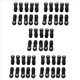 thumbnail image 1 of 50 Unids PláStico Varilla Extremo Enlace Bola de ConexióN Cabezal para 1/10 Rc Car Crawler Axial Scx10 Ii 90046 Trx4, A, 1 of 8