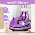 thumbnail image 6 of EastVita Electric Bumper Car for Kids, 12V Ride on Toddler Bumping Car W/Remote Control, LED Lights & 360 Degree Spin, 6 of 9