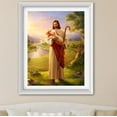 thumbnail image 2 of Religion Jesus Diamond Painting Kit 5D Full Round Diamond Painting for Adult Jesus Sheep Diamond Painting Kit for Kid Jesus Diamond Dots Art Christmas Decor Gift, 2 of 7