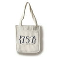 thumbnail image 1 of Chesapeake, Virginia - 757 Area Code (Blue) - Lantern Press Artwork (100% Cotton Tote Bag - Reusable), 1 of 1