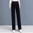thumbnail image 3 of Pantalon Large à Taille Élastique Printemps Automne 2023 pour Femmes, 3 of 5
