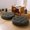 Dark Grey, variant on Meditation Floor Pillow Set of 2 Large Round Floor Cushions for Adults Tufted Corduroy Floor Seat Pillows Cushion for Living Room,Wine Red 16.5" Lx16.5 Wx3 H