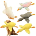 thumbnail image 2 of Pato de peluche para perros, juguete para buscar, juguete suave para masticar, juguete de tira y afloja para perros pequeños, medianos y grandes, juego interactivo para aliviar el aburrimiento., 2 of 8