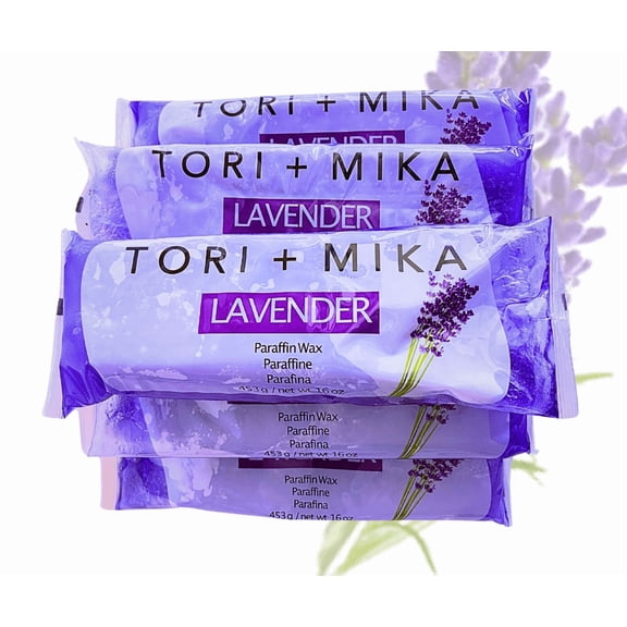 Tori Mika Paraffin Wax Refill 6 lbs Lavender for Hands & feet, Paraffin Wax Machine, Moisturizing Spa Treatment for Dry Skin & Pain Relief