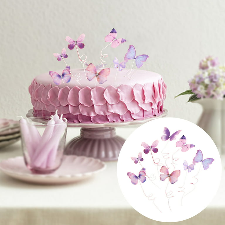 Butterfly Bouquet Picks / Cake Picks (Set of 2)