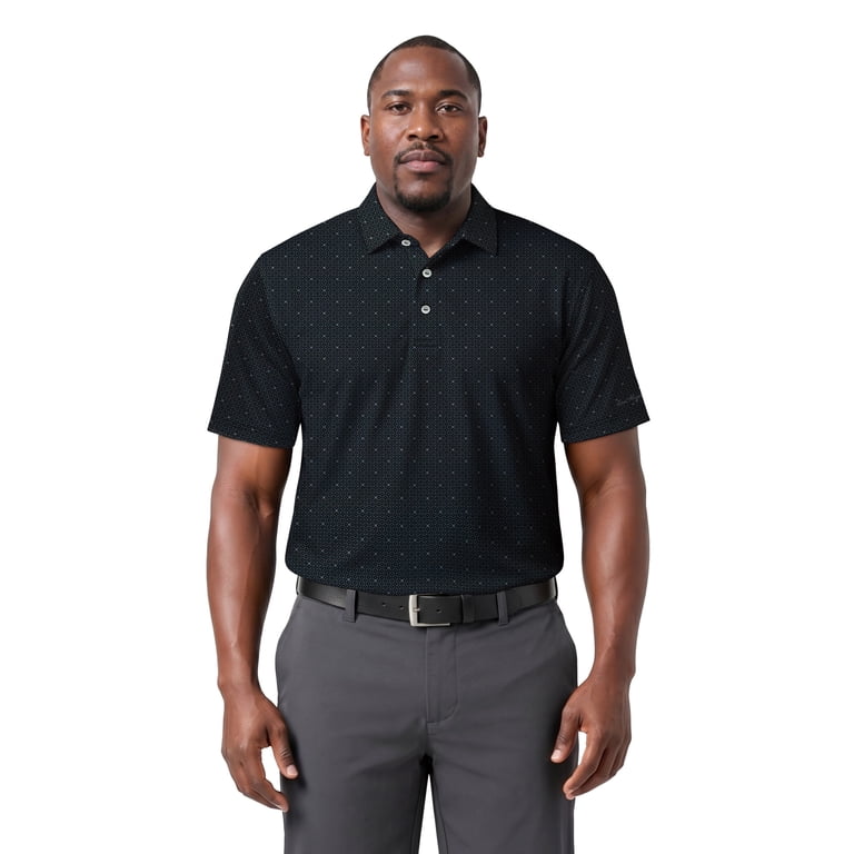 Ben Hogan Men's Gentleman Geo Print Golf Polo Shirt photo 5
