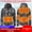 Dark Gray, variant on Winter Coat for Men Men's Fall Jacket Hooded Long Sleeved Zipper Pocket Outerwear Solid Color Leisure Jacket Loose Fit Holiday Tops Black