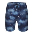 thumbnail image 4 of Kdxio Starry Sky Pattern Mens Casual Shorts - Drawstring Summer Beach Sports Shorts for Men, 4 of 9