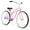 Pink, variant on Firmstrong Urban Lady Single Speed 26 Inch Beach Cruiser Womens Bicycle, Vanilla