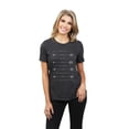 thumbnail image 2 of Thread Tank Balancing Arrows Women's Relaxed Crewneck T-Shirt Tee Charcoal Small, 2 of 4