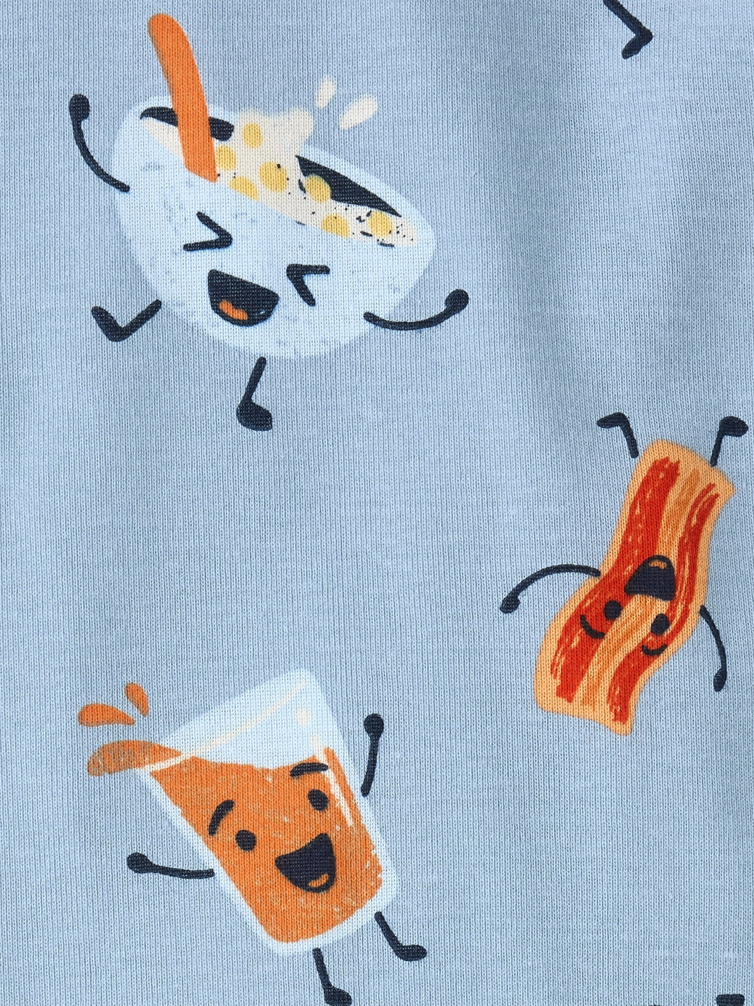The Children's Place Baby And Toddler Boys Long Sleeve Breakfast Snug Fit Cotton PJs, Sizes 12M-6T