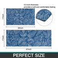 thumbnail image 7 of Blue Pioneer Flower and Paisley Pattern Kitchen Rugs Sets Of 2,Anti Fatigue Kitchen Mat Rugs Non Slip Washable,Decorative Kitchen Floor Mats for Kitchen,Sink,Laundry,17"x30"+17"x47", 7 of 7